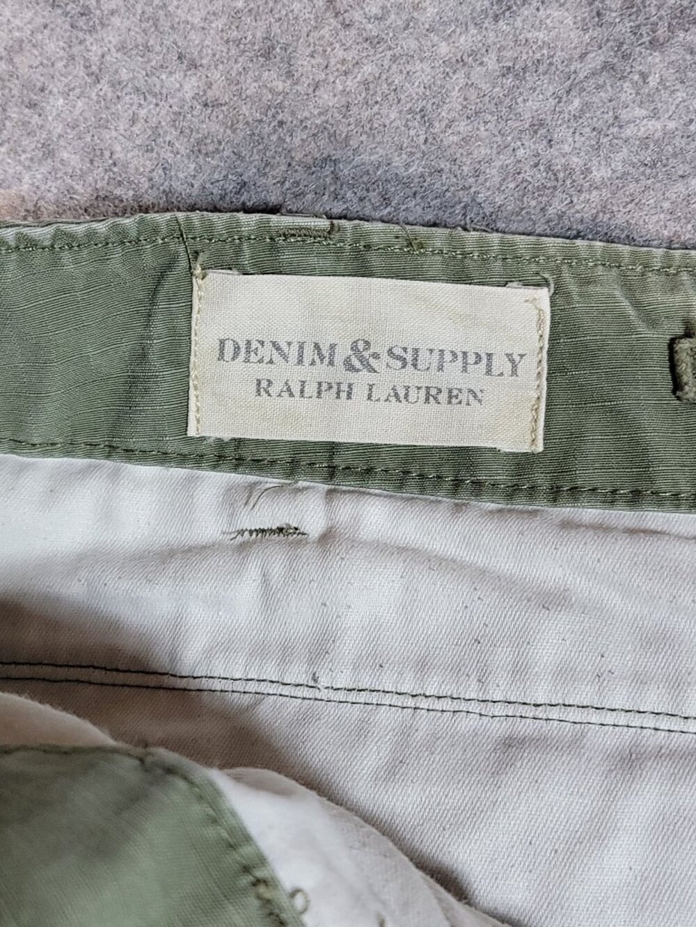 Y2K-style Denim & Supply Ralph Lauren WoodblockGraphic Cargo Shorts Mens Size36 - Picture 7 of 16